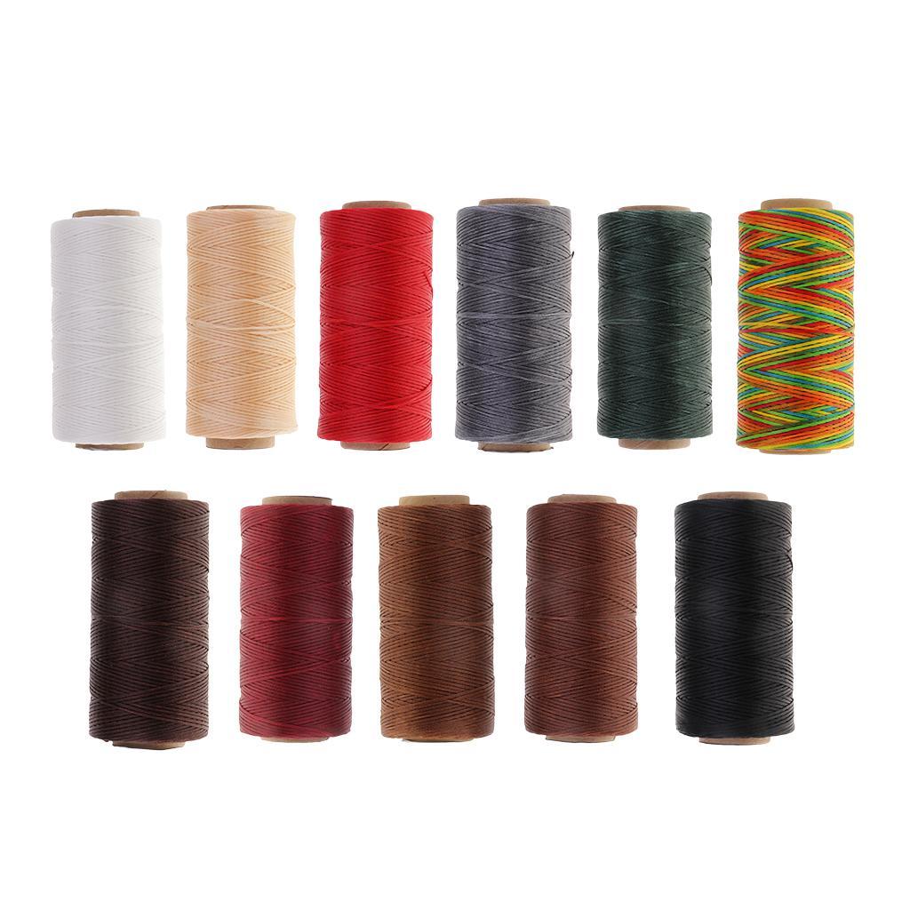 Durable 200 mm 210D Leather Waxed Thread Cord String for DIY