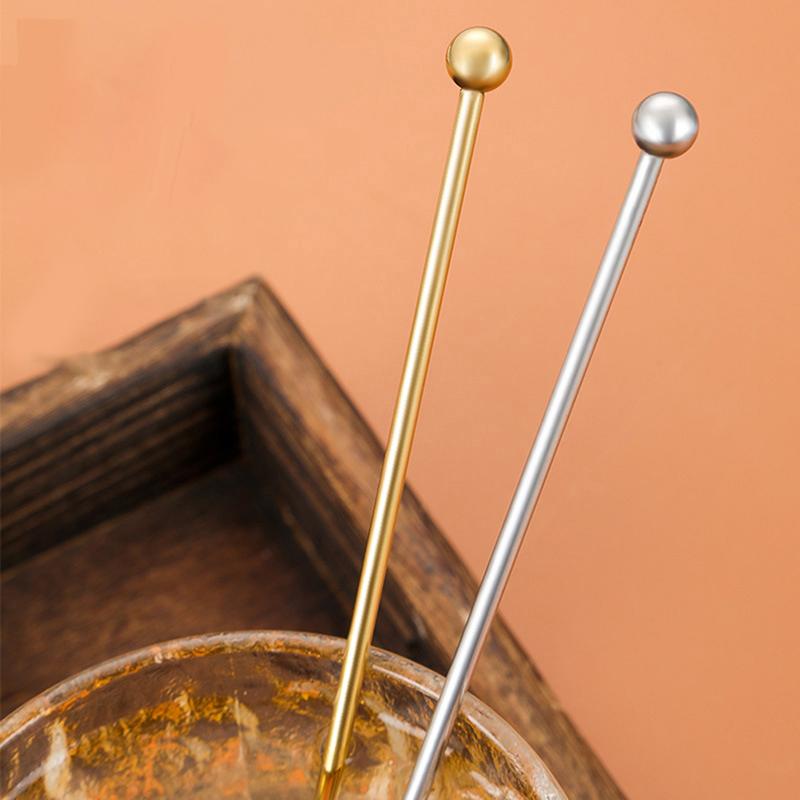 1Pc Stainless Steel Stirring Rod Bartender Stirrers Bar Kitchen Supplies