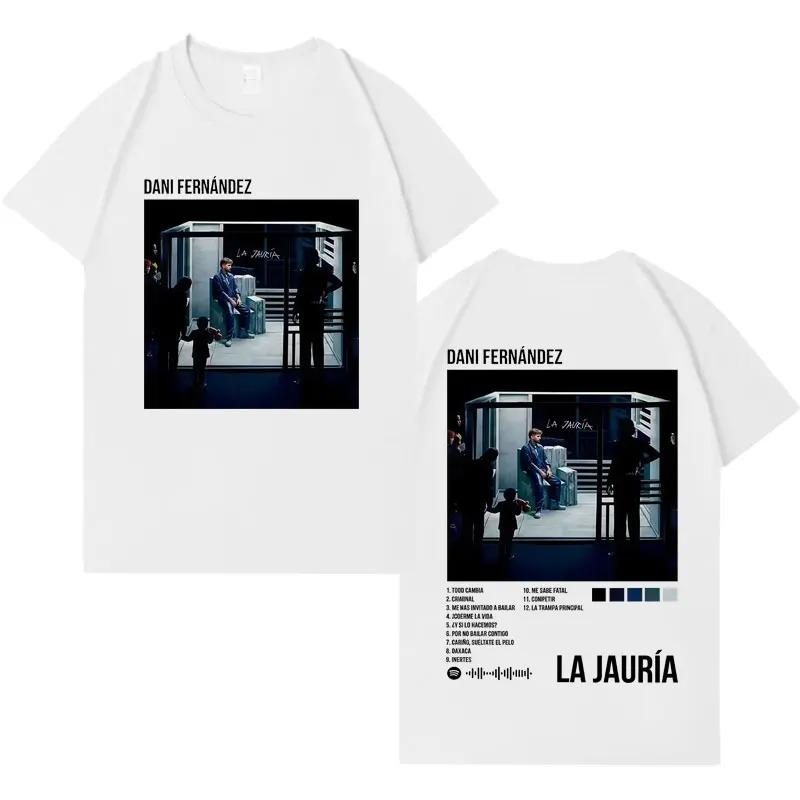 Dani Fernandez La Jauria Gothic Cover 2026 TShirt Mens HipHop TShirt Crew Neck Casual High Quality Mass TShirt
