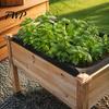 Heavy Duty Fabric Liner Raised Garden Bed Liner, Keeps Soil Contained and Water Drainage, Cuttable Breathable Weed Barrier Planter Box Non Woven Plant