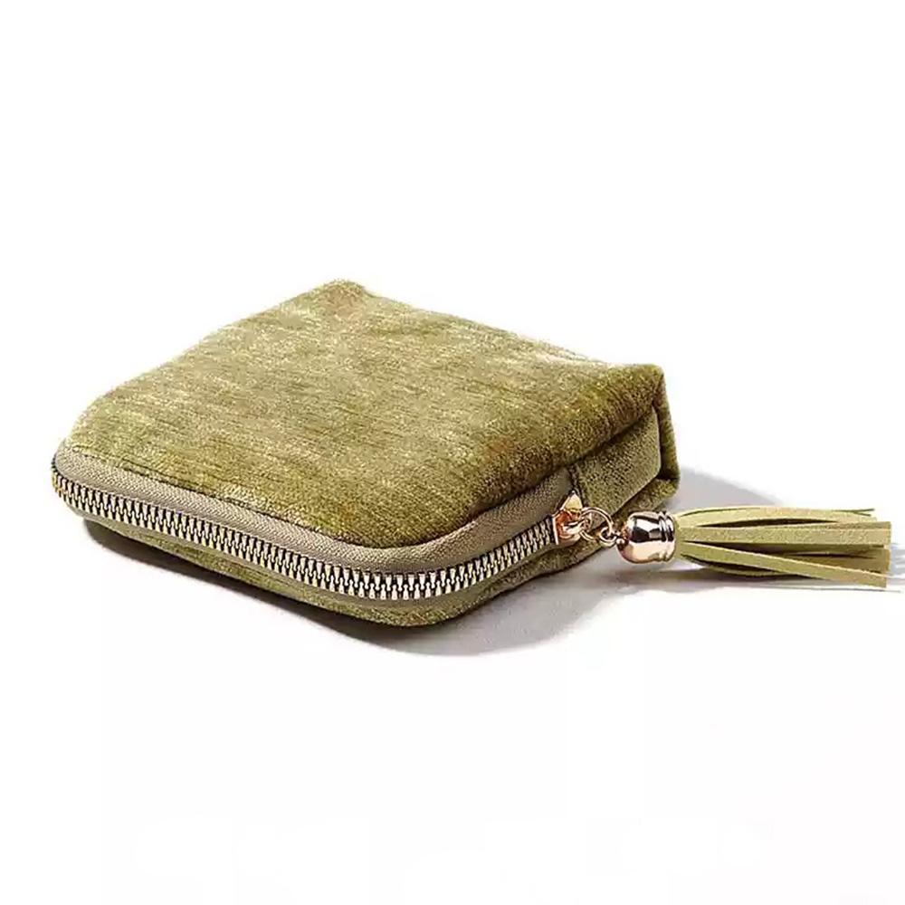 

5-Layer Jewelry Storage Bag, Velvet Jewelry Pouch Bags for Watch Bracelet Rings Earring Crystal, Portable Travel Jewelry Case зелёный