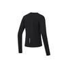 Li-Ning Running Series Solid Color Round Neck Slim-Fit Long Sleeve T-Shirt Women Tops Black ATLT082-1