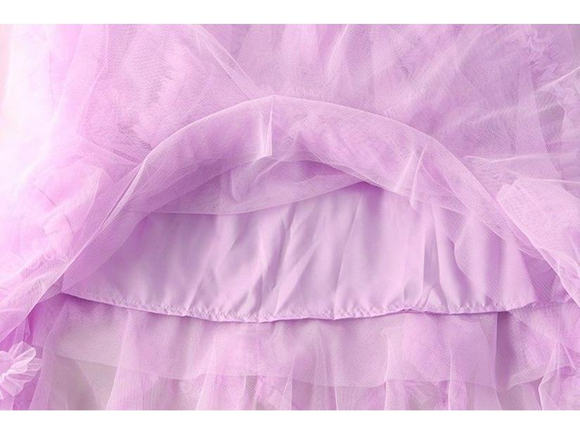 Mushroom Edge Irregular Mesh Midi Tulle Skirt - High Waist Puffy Swing Fairy Skirt