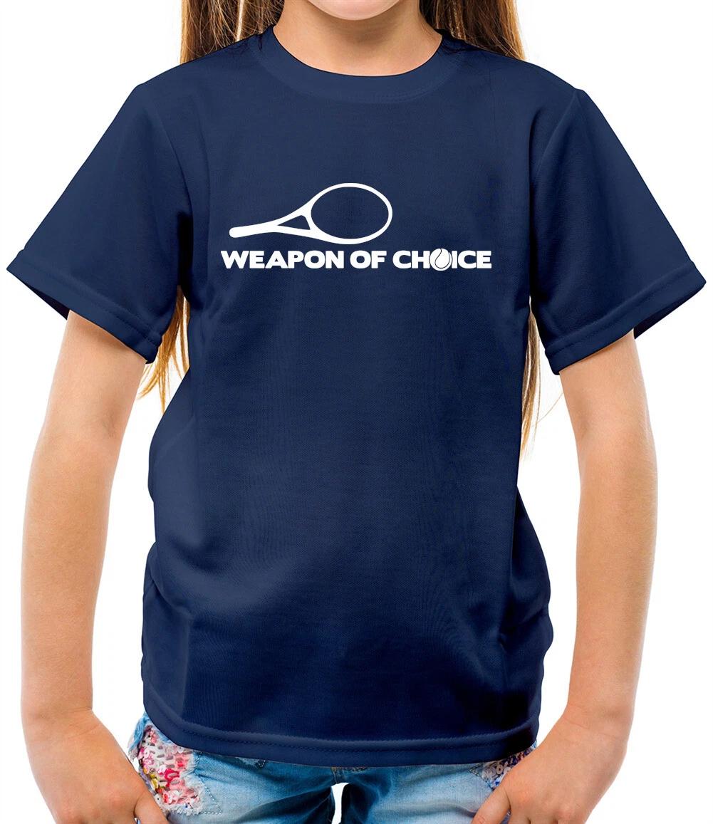 

Weapon Of Choice Tennis - Kids T-Shirt - Player Racquet Wimbledon 100