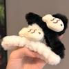 Women Hair Claw Soft Plush Fish Shape Hair Clip Large Size Back Head Hair Clip Winter Hair Accessory