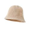 Thermal Hat Children'S Japanese Simple Knitted Bucket Hat Solid Color Versatile Washbasin Hat New