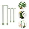10pcs 27cm Horticultural Flower Stand Bracket, Potted Plant Flower Shape Support Rod, Fixed Anti Lodging Leaf Guard Frame