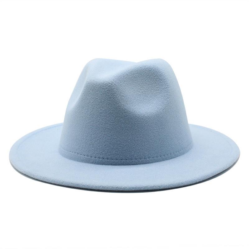 Cappello Fedora in Feltro di Lana per Uomo e Donna Con Protezione Solare e Traspirabilità Per la Moda Estiva