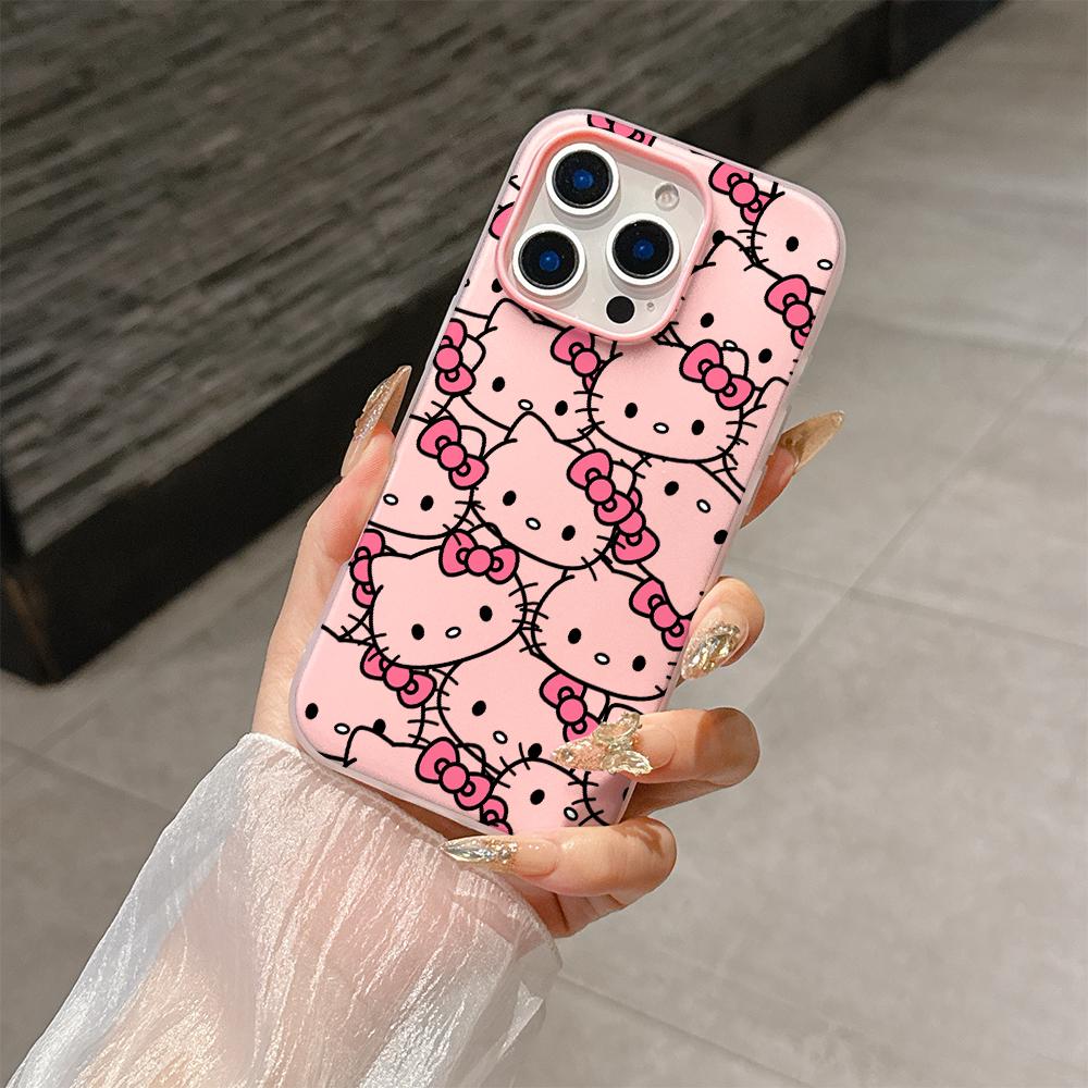 3D DIY Hello Kitty Bow Case For Samsung A57 A56 A17 A07 A53 A14 A15 A55 A32 A53 A35 A26 A12 A03 A52 A13 5G 2 in 1 Phone Casing