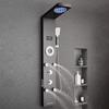 Shower Panel Tower System Stainless Steel Column Rainfall Head Massage Jet