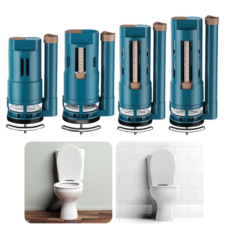 Split Toilet Drain Valves Two button Toilet Water Outlet Valves Replacement Drain Flush Cistern Valves Easy to Install