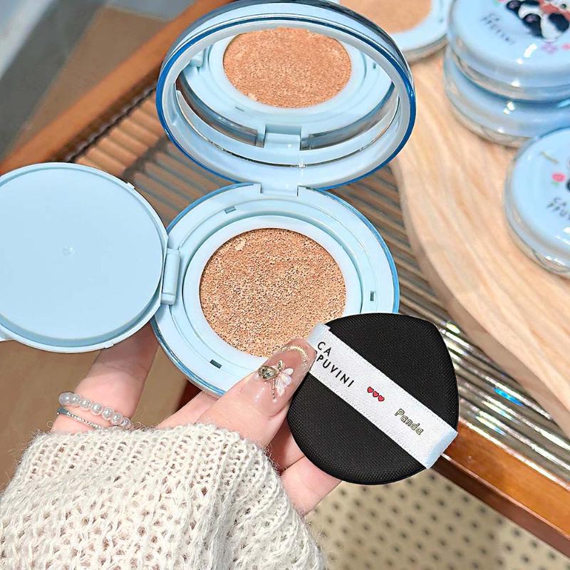 Cappuvini Matte Silky Moisturizing Concealer Air Cushion Natural Makeup Holding Water Resistant Cream Cushion Skin Foundation