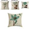 Spring Summer Floral Butterfly Pillow Cover With Polyester Fabric For Living Room And Bedroom