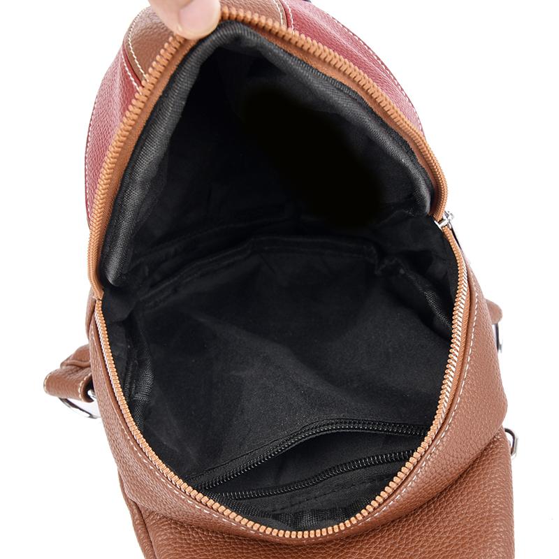 Stitching Women's Bag Hat Line Chest Bag Outdoor Shoulder Crossbody Bag
