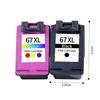 Big Capacity 67 Large Black And Color Printer Ink Cartridge Suits Numerous Printer Types Including 2700 And 6000 Series