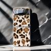 Golden Leopard Print F711 Phone Case For Samsung Z Flip 3 4 5 6 Cases Funda For Samsung Z FLIP 3 4 5 6 Cover Case Funda Coque
