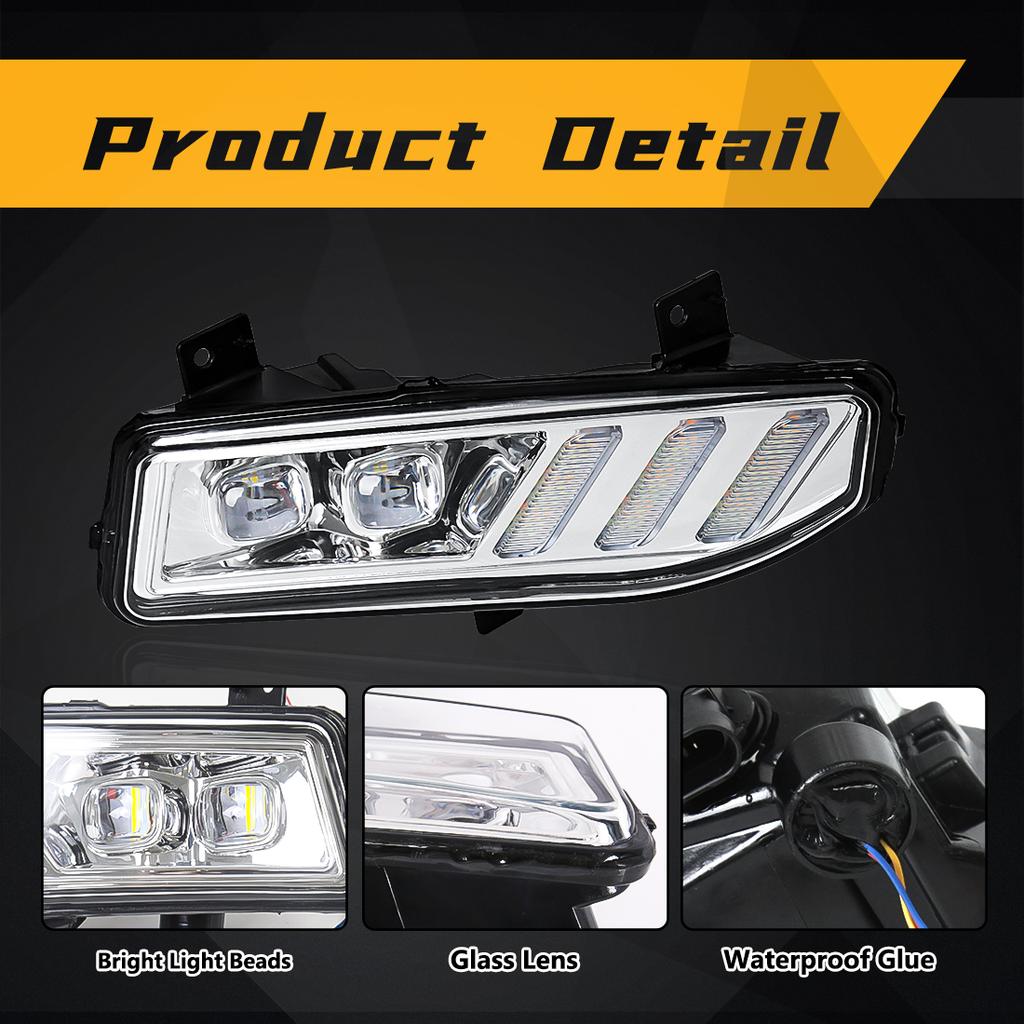 LED Fog lamp Daytime Running Light DRL For Nissan Sentra 2020 Xtrail Rogue Kicks 2017 2018 2019 2020 Qashqai 2019 2020 Headlight
