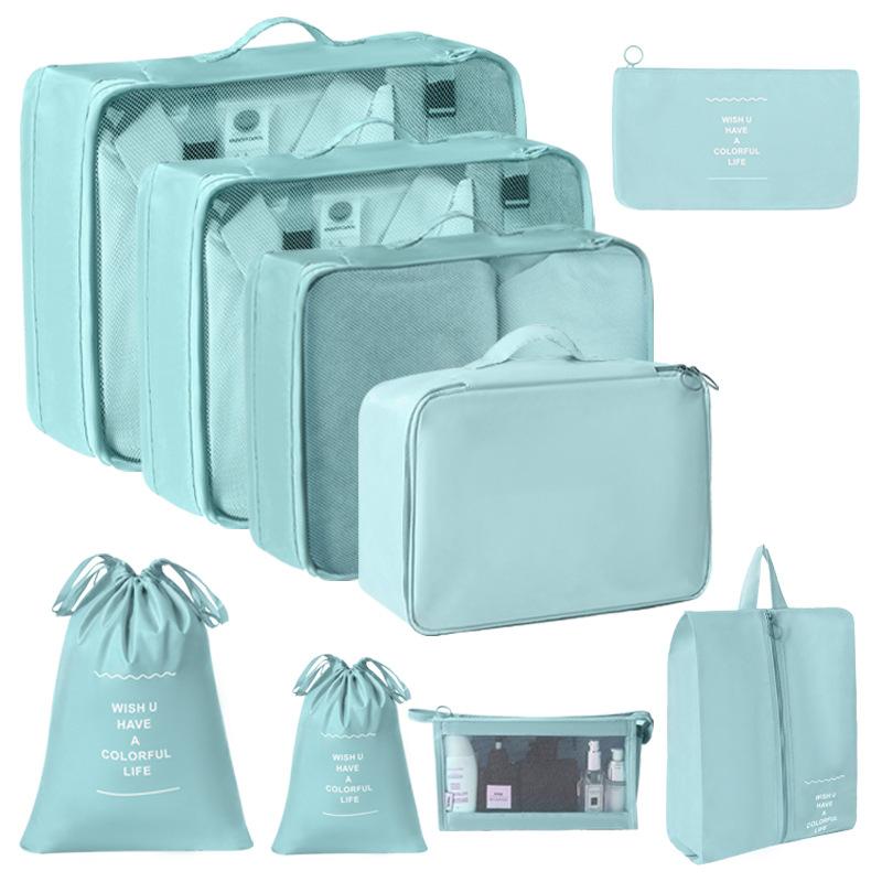 6/7/8/9/10 Pcs Set Travel Organizer Storage Bags Suitcase Packing Cubes Set Cases Portable Luggage Clothes Shoe Tidy Pouch Folding