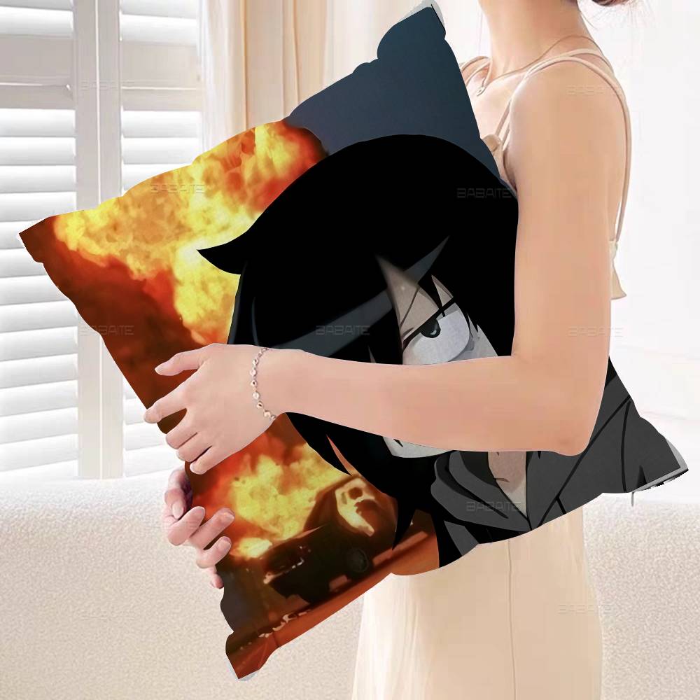 Game Tomoko Kuroki Cushion Cover Pillow Cover Decor Pillowcase Printed Cushion Case for Couch