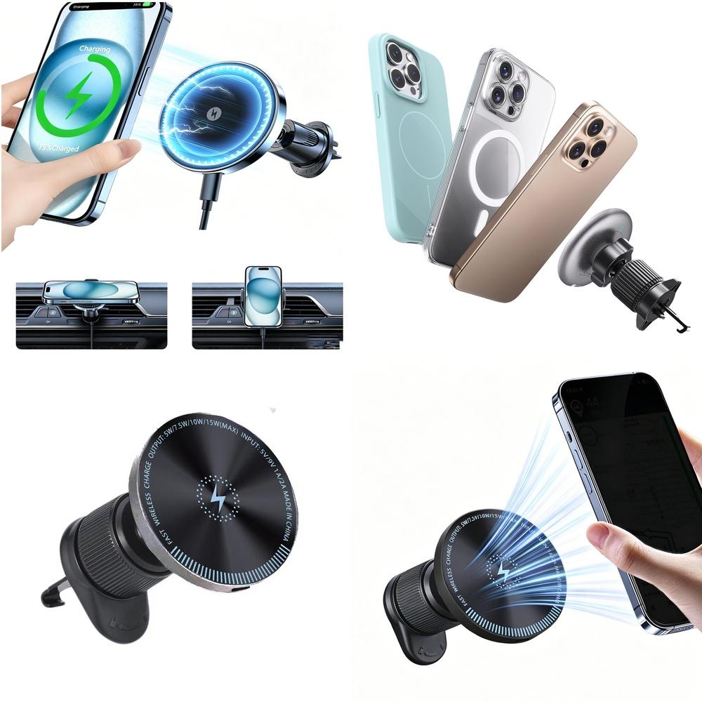 Trending Product Air Vent Car Phone Holder Magnetic Wireless Car Charger Consumer Electronics Electronic Accessories