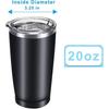Lsuoehsn 20 Tumbler Replacement Lid, Splash-Resistant Lid Cover for Rambler and Other Tumbler Cups