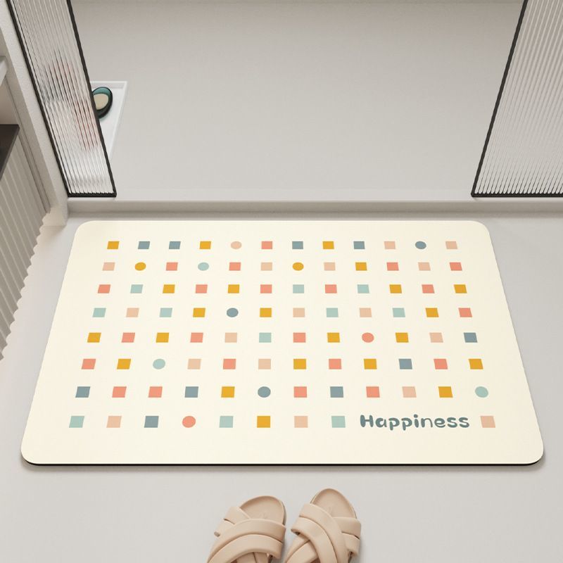 Diatom mud bathroom mat, quick drying, dirt resistant foot pad, anti slip, toilet door and bathroom mat