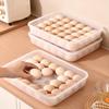 Plastic Refrigerator Egg Holder 30 Grids Egg Tray Practical Egg Storage Box  Home Use