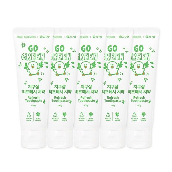 

[Earth Shop] Зубная паста Line Friends Refresh, 5 упаковок, 100 г