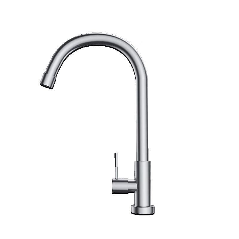 304 Stainless Steel Single Cold Kitchen Faucet