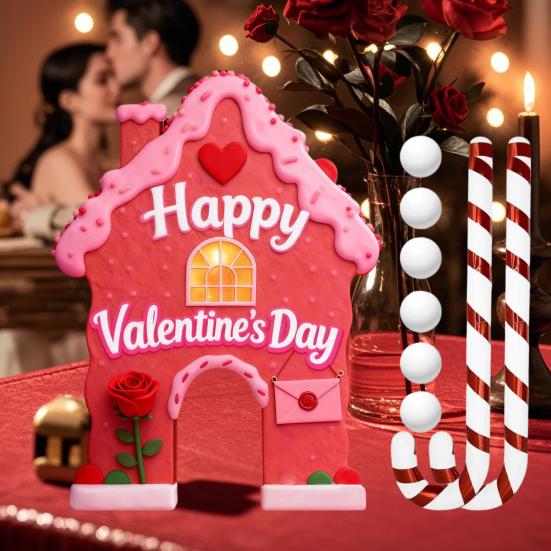 Lebkuchen Golfspiel Set Minigolfplatz mit Zuckerstangen Schläger und Bällen Weihnachtsfeier Spiel für Familie Indoor Zuhause Büro Spaß