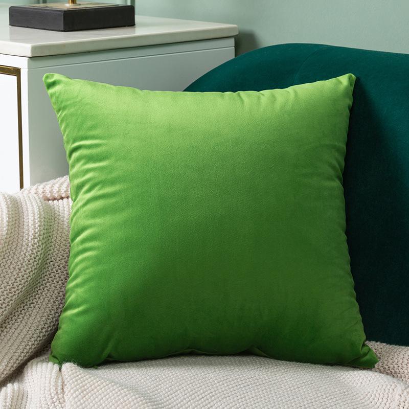 Solid Color Velvet Pillow Sofa Cushion Cover Office Bedside Plush Cushion Cover Dutch Velvet Pillow Cover