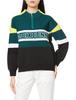 Jack Bunny Knit Cardigan with Paneled Size 2 Size 140 Women's Stripes, (L), 263-1272924, Green,