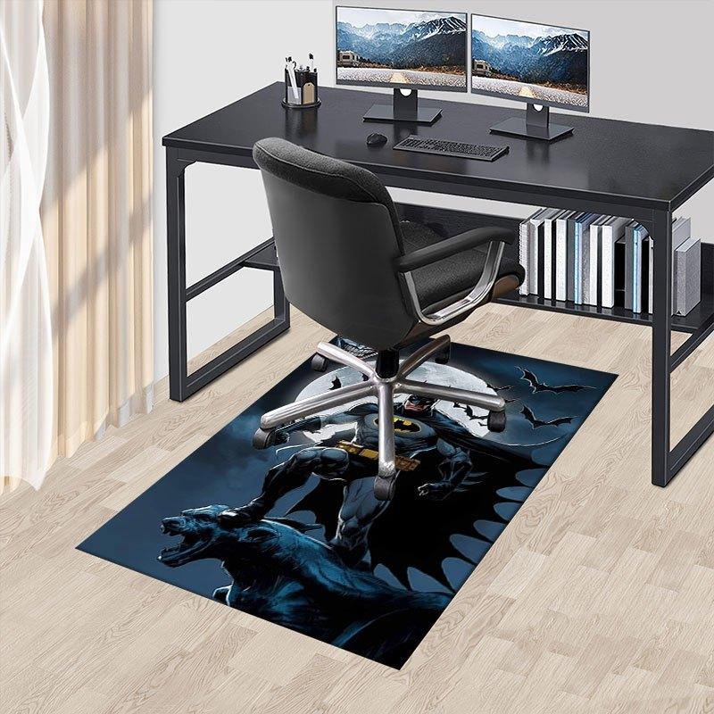 Batman Poster with Full Moon and Bats Wall DecorOffice Mat Home Decor Gift For Halloween & Christmas LD132