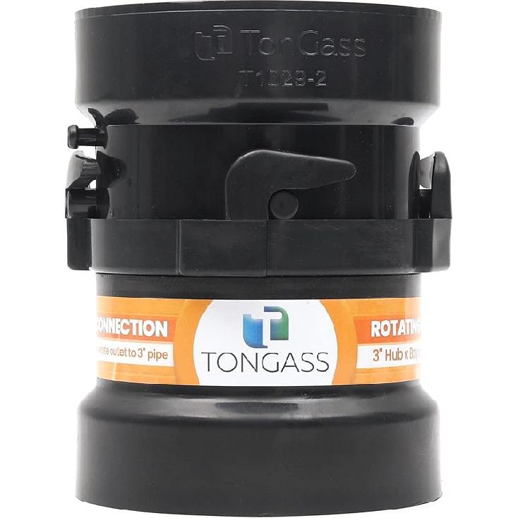 2 x Combo Pack RV Sewer Hose Fitting Adapter - PVC Connection & Termination Adapter - 3  Hub x Bayonet Hooks 1