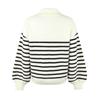 Women's Casual Fashion 2022 Long Sleeved Knitting Contrast Color Sweater Top