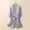Women's Ice Silk Robe: Elegant, Sexy, and Thin Pajamas for Spring and Autumn.