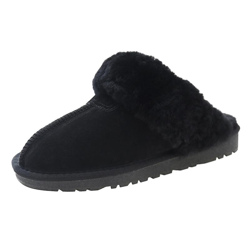 

Мода 2025 Зимние Женские Теплые Снежные Ботинки из Короткого Плюша Повседневная Обувь Новые Замшевые Меховые Ботильоны Челси На Плоской Подошве Платформа Женская Обувь Ботас 39 чёрный