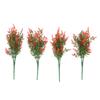 4Pcs Artificial Lavender Bright Vivid Natural Plastic Flower for Garden Porch Window