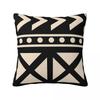 Federa Cuscino Quadrata Tendenza Bianco e Nero in Tessuto di Fango Africano Copricuscino Cuscino Comfort Cuscino da Arredo per Casa Soggiorno