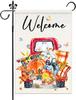 Fall Truck Welcome Garden Ags 12x18 Inch Double Sided Pumpkin Truck Thanksgiving Garden Ag Thanksgiving Autumn Harvest Y AAO
