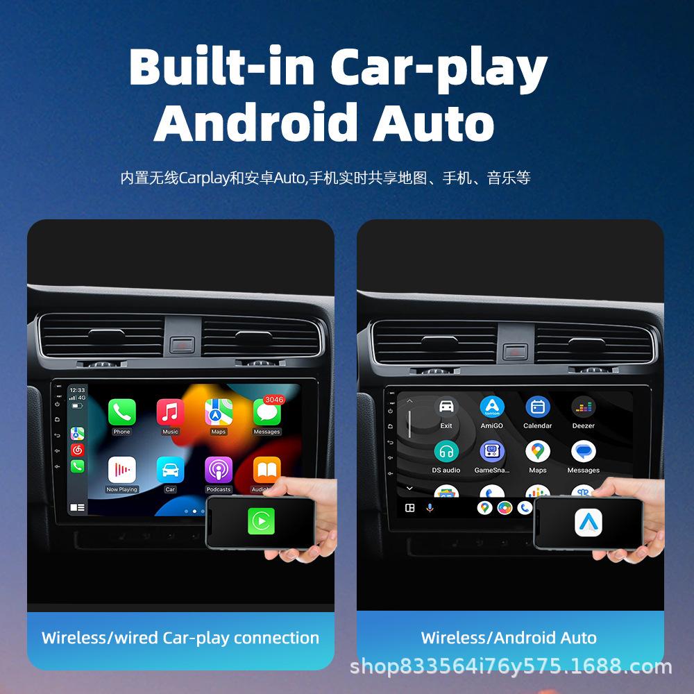 Carplay Inalámbrico 2din Android 15 Radio de Coche Reproductor Multimedia de Video Universal Navegación GPS 4G WiFi AutoRadio