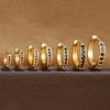 1Pair Stainless Steel Huggie Minimal Hoop Earrings Little Crystal Zirconia Thin Helix Tragus Cartilage Earrings Piercing Jewelry
