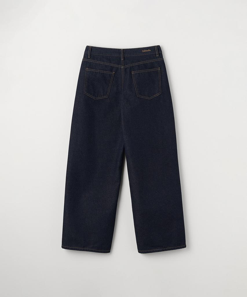 Selliteiljeu Non Fade Semi Wide Denim Pants_Indigo