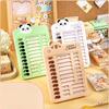 1 Set Chore Chart Children's Self-discipline Punch Card Panda To Do List Reminder  Board  Stationary