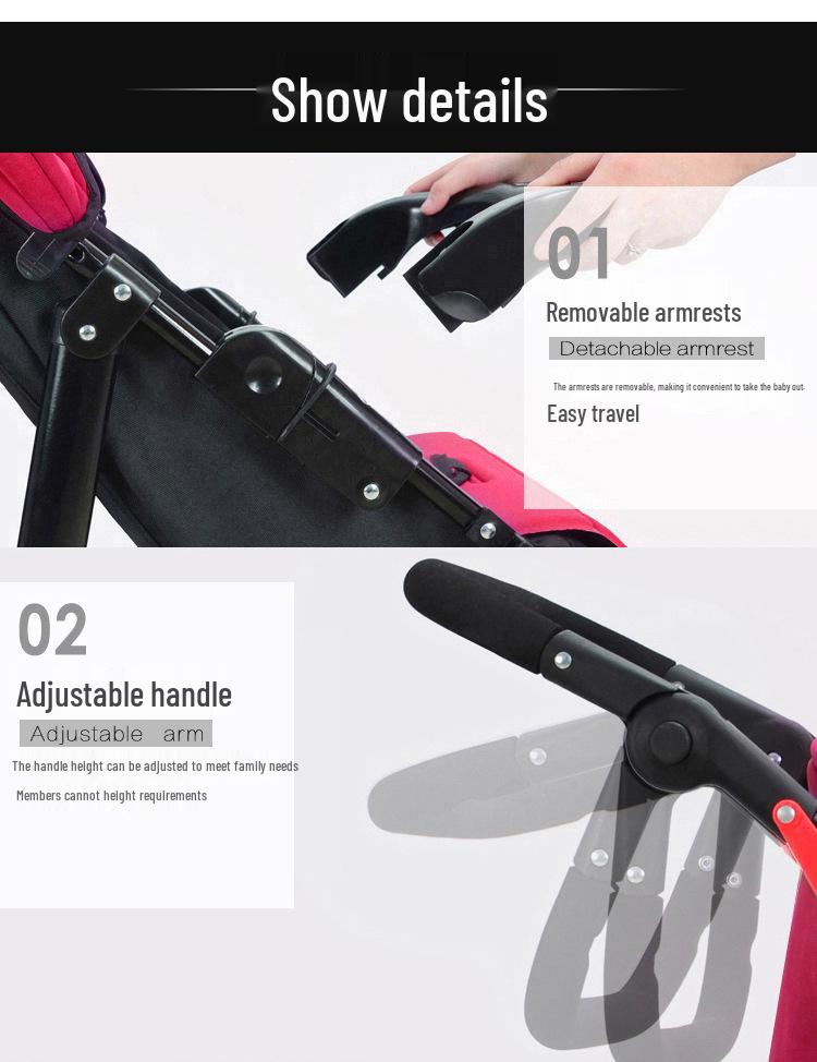 Huaying Multi-Purpose Folding Twin Stroller