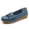 Women's spring and summer new 35-44 sandals, mom's genuine leather shoes, breathable and anti-slip casual loafers