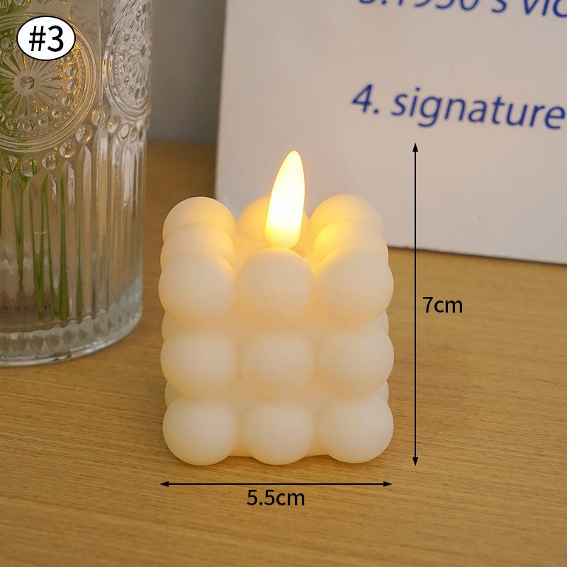 

Светодиодный куб, электронный беспламенный светильник-свеча, креативный подарок на день рождения, атмосфера спальни, украшение, стиль Ins, фотореквизит