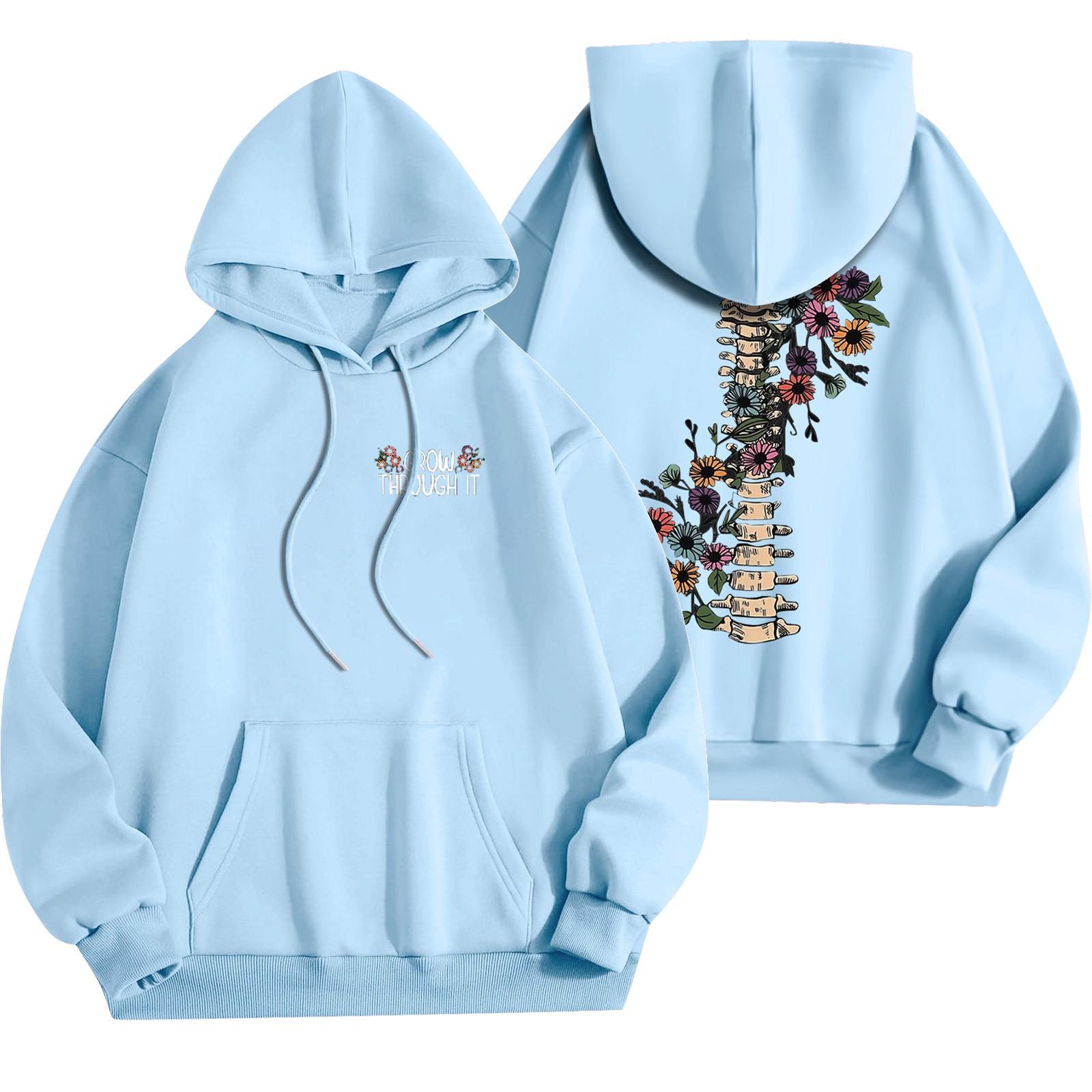 Женский модный легкий свитер с длинными рукавами и карманами с цветочным принтом XL жёлтый — фото 7