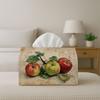 1pc Vintage Classic Botanical Tissue Holder - Natural Apple Fruit Design, Suitable for Office, Parties, And Car Use In Living Room, Kitchen, And Event