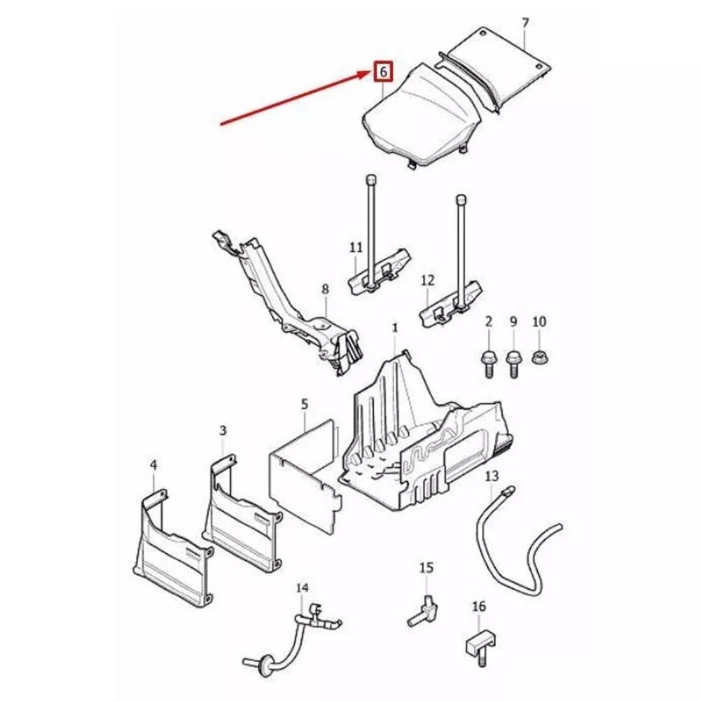 Front Battery Box Cover for XC60 For XC70 V70 S80 For S60 Models Replacement Part Number 31353766 Easy Installation